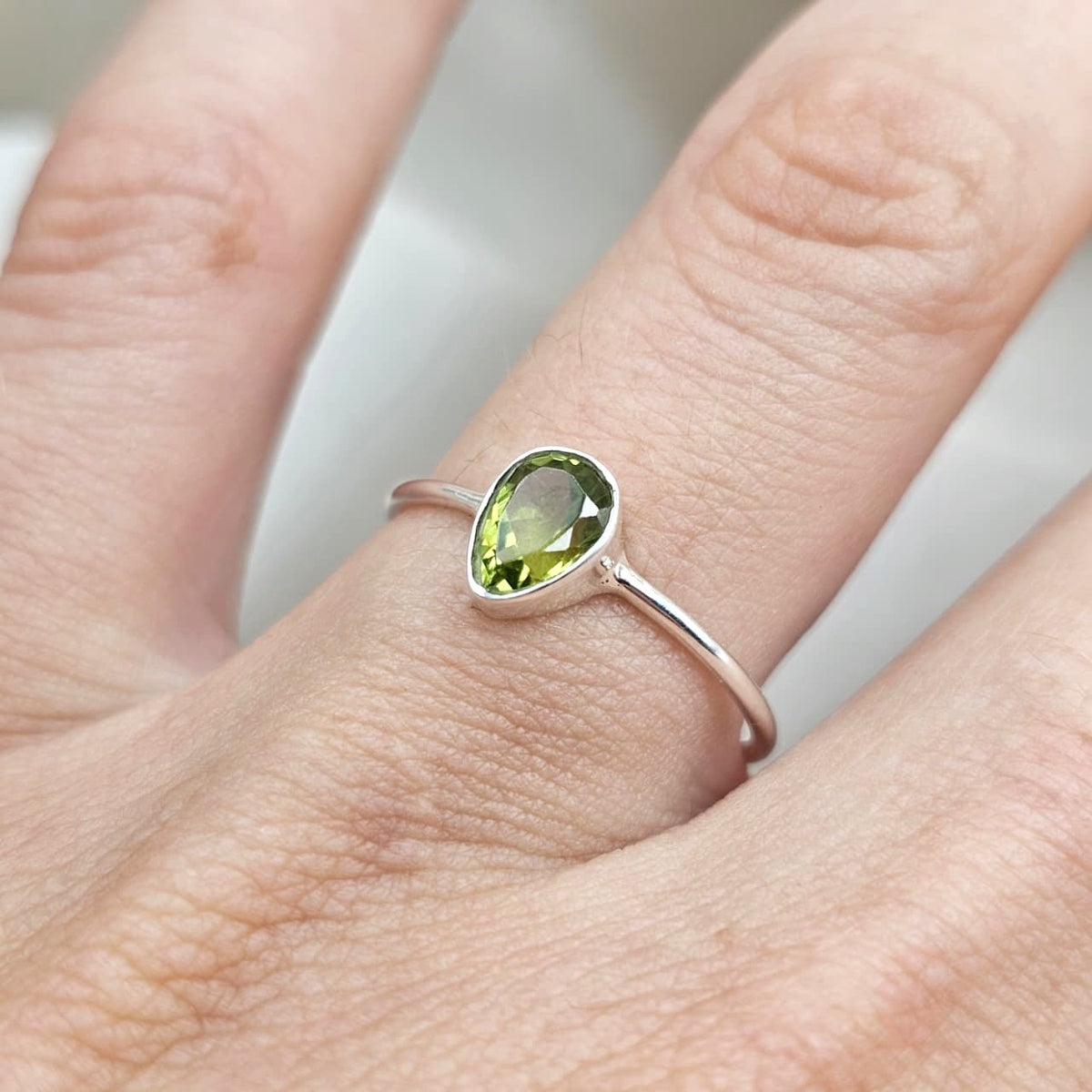 Peridot Stacking Ring