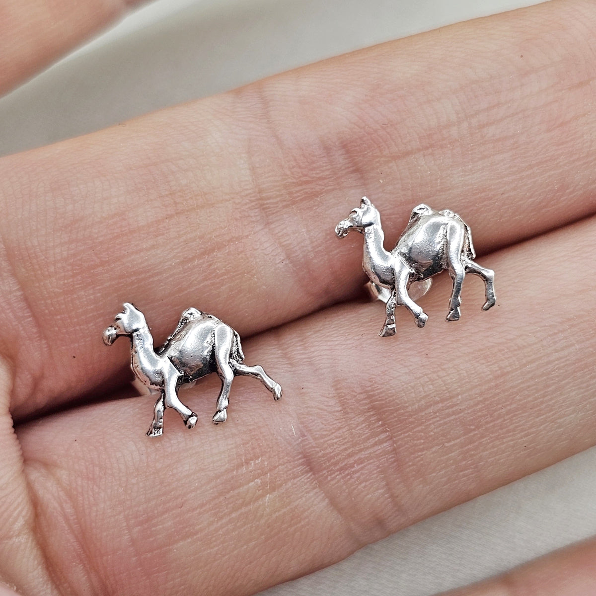 Camel Stud Earrings