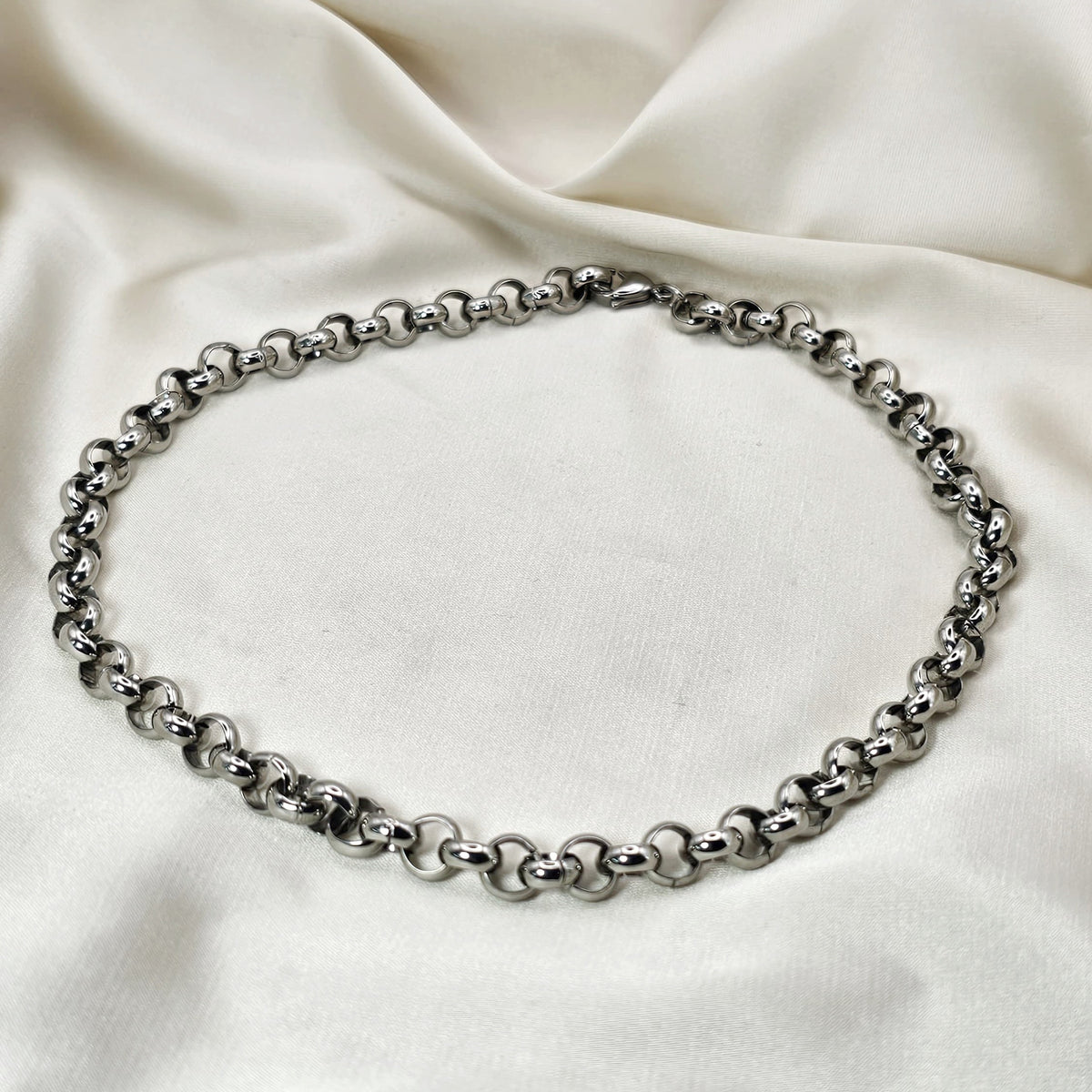 Stainless Steel Belcher Link Necklace
