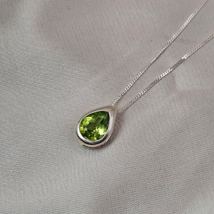 Peridot Teardrop Pendant