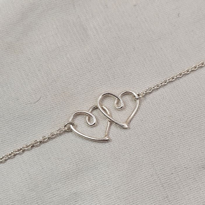 Double Heart Bracelet