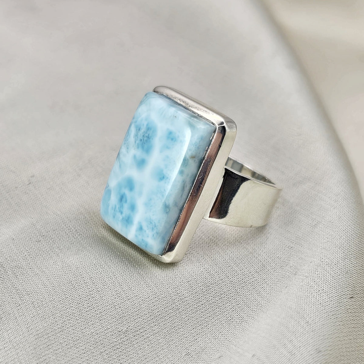 Larimar Statement Ring