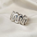 Meander Chunky Statement Ring image 0