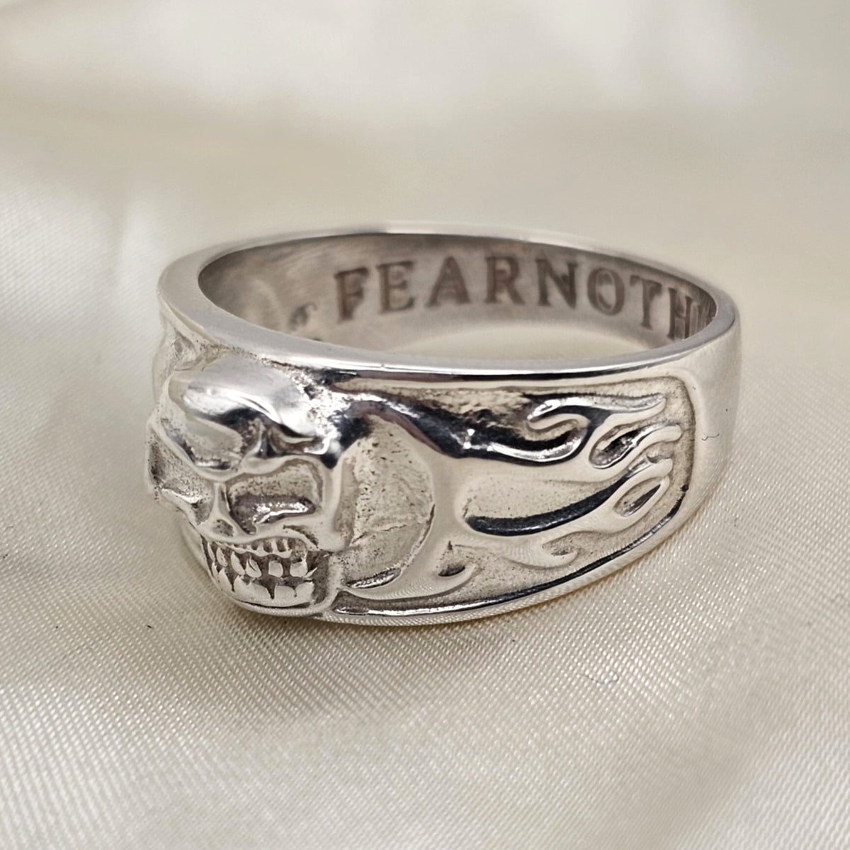 Fear Nothing Skull Ring image 3