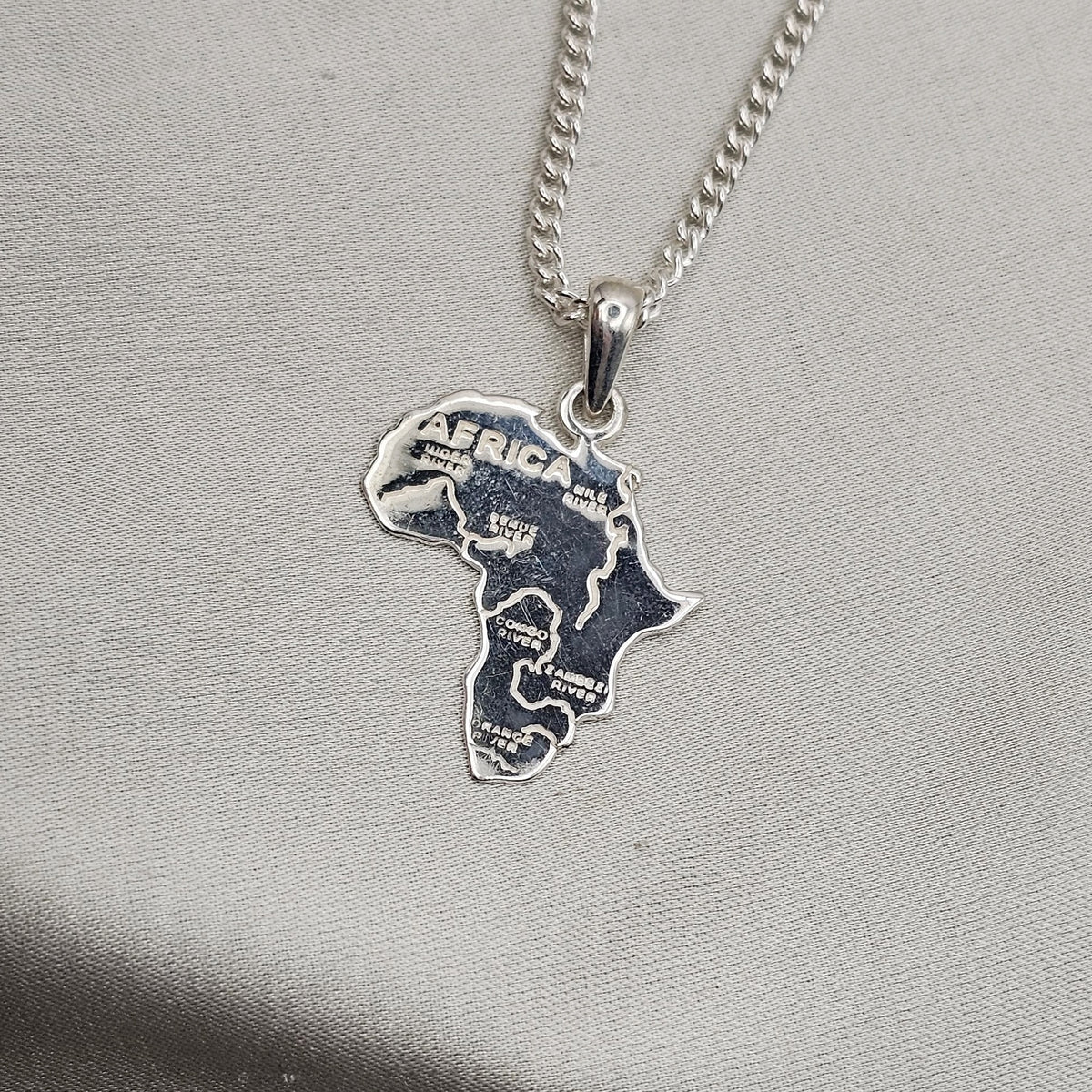 Africa Map Pendant