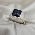 Black Onyx Signet Ring