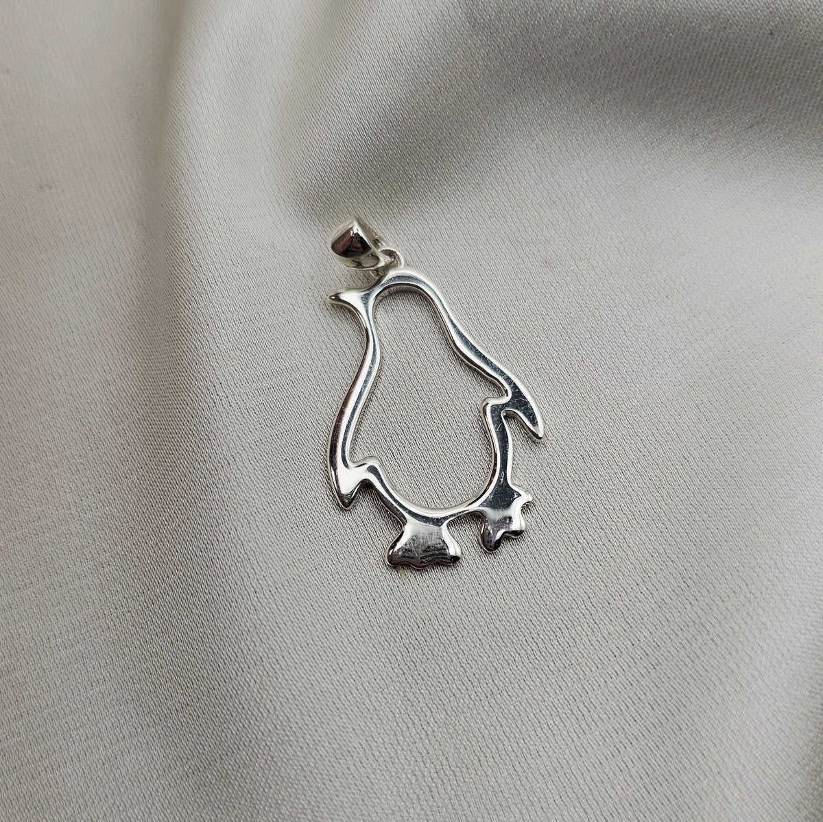 Cutout Penguin Pendant