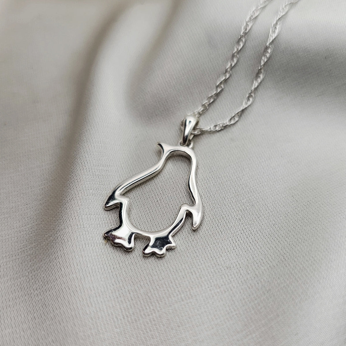 Cutout Penguin Pendant