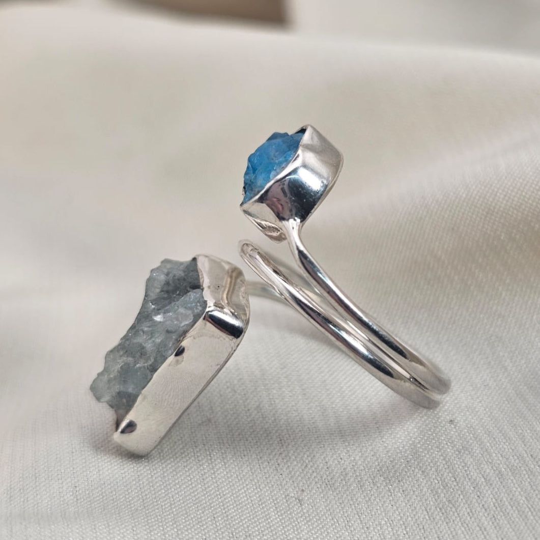 Aquamarine Wrap Ring image 3
