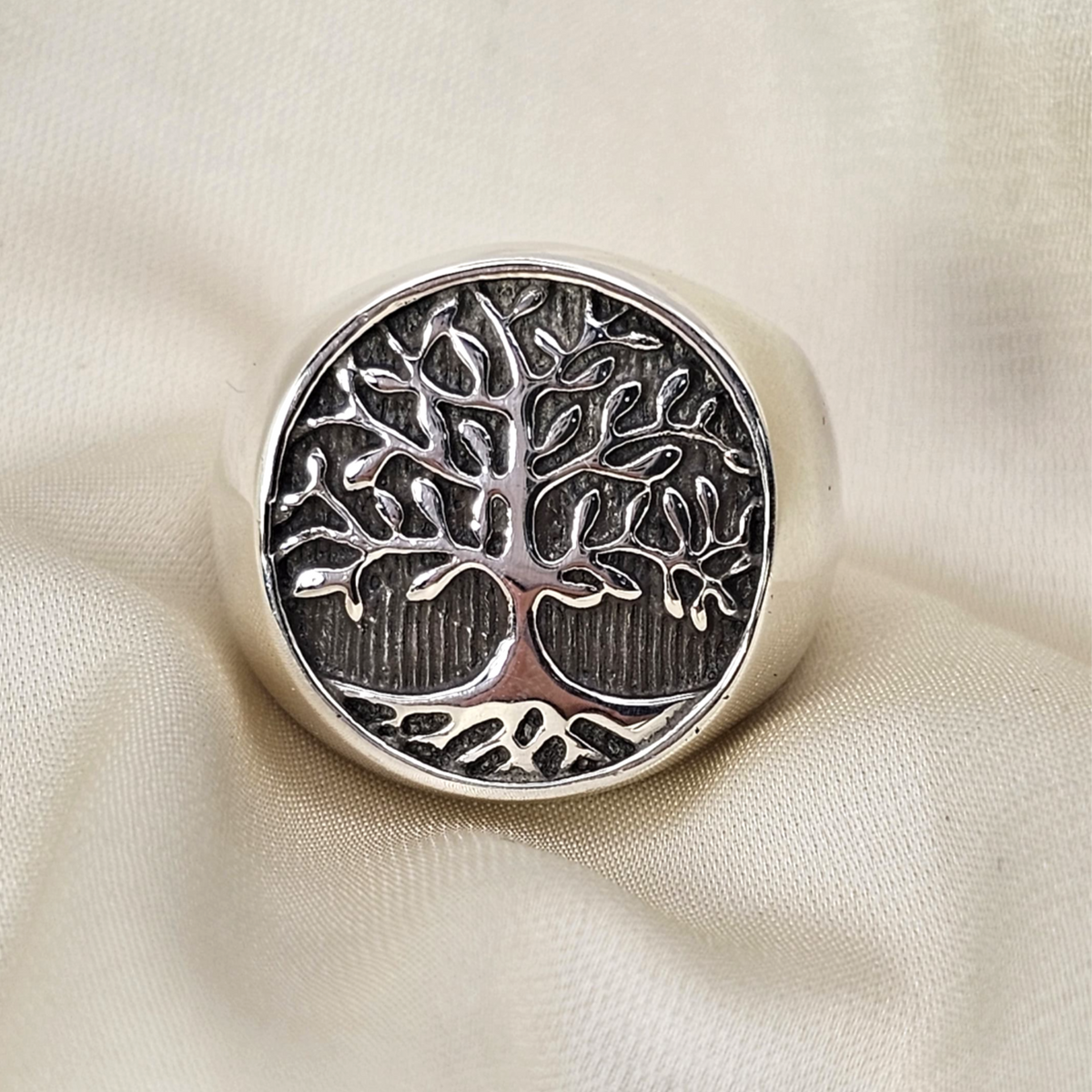 Tree of Life Statement Signet Ring image 3