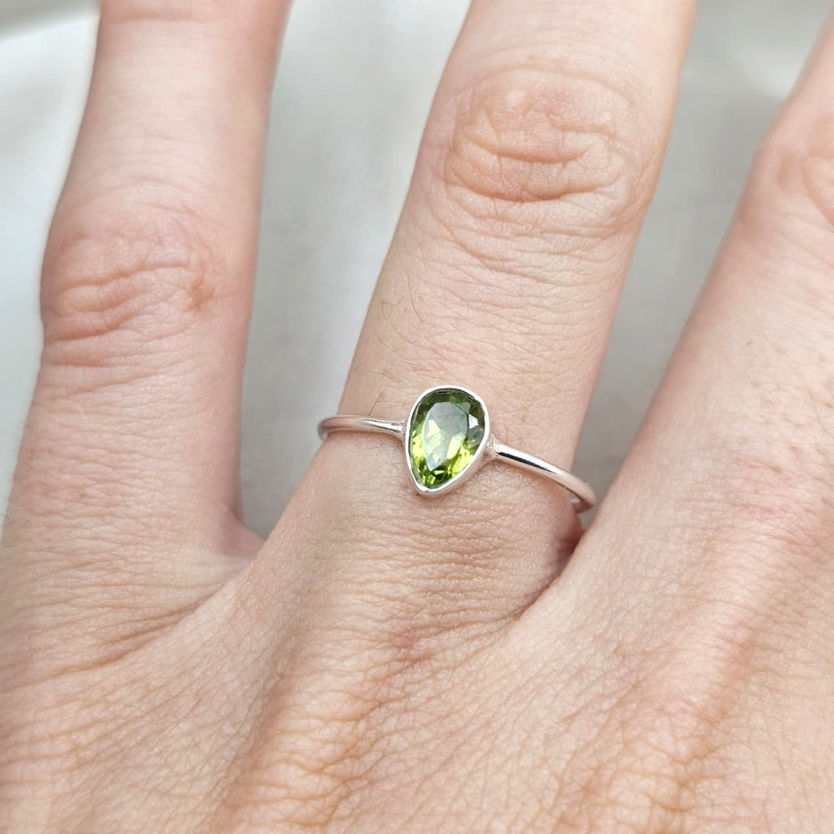 Peridot Stacking Ring