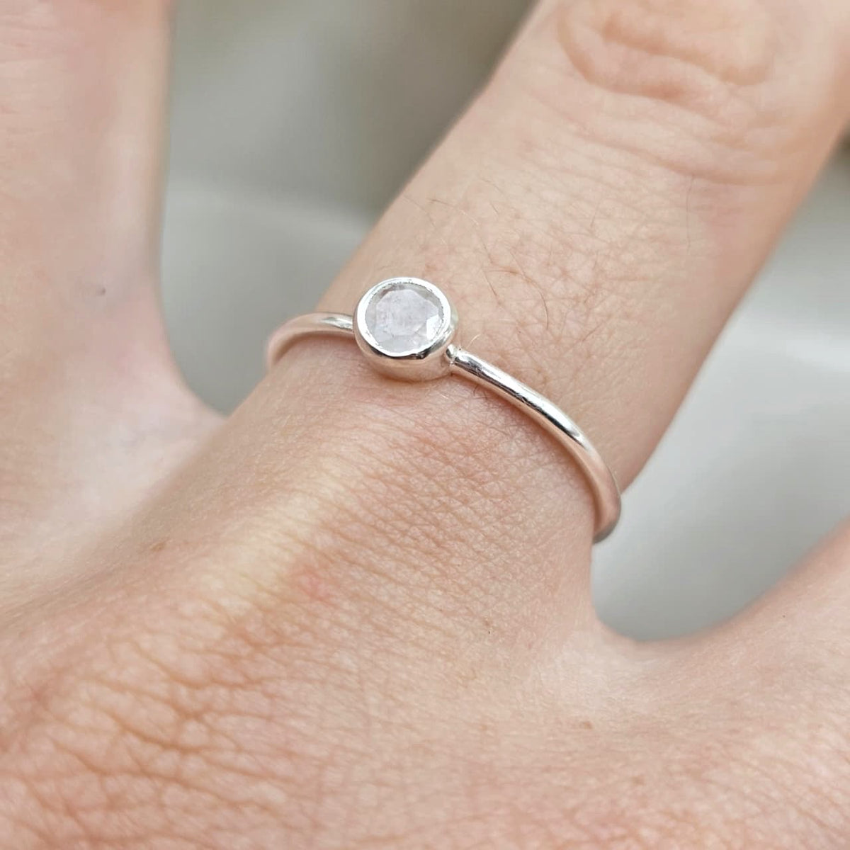 Moonstone Stacking Ring