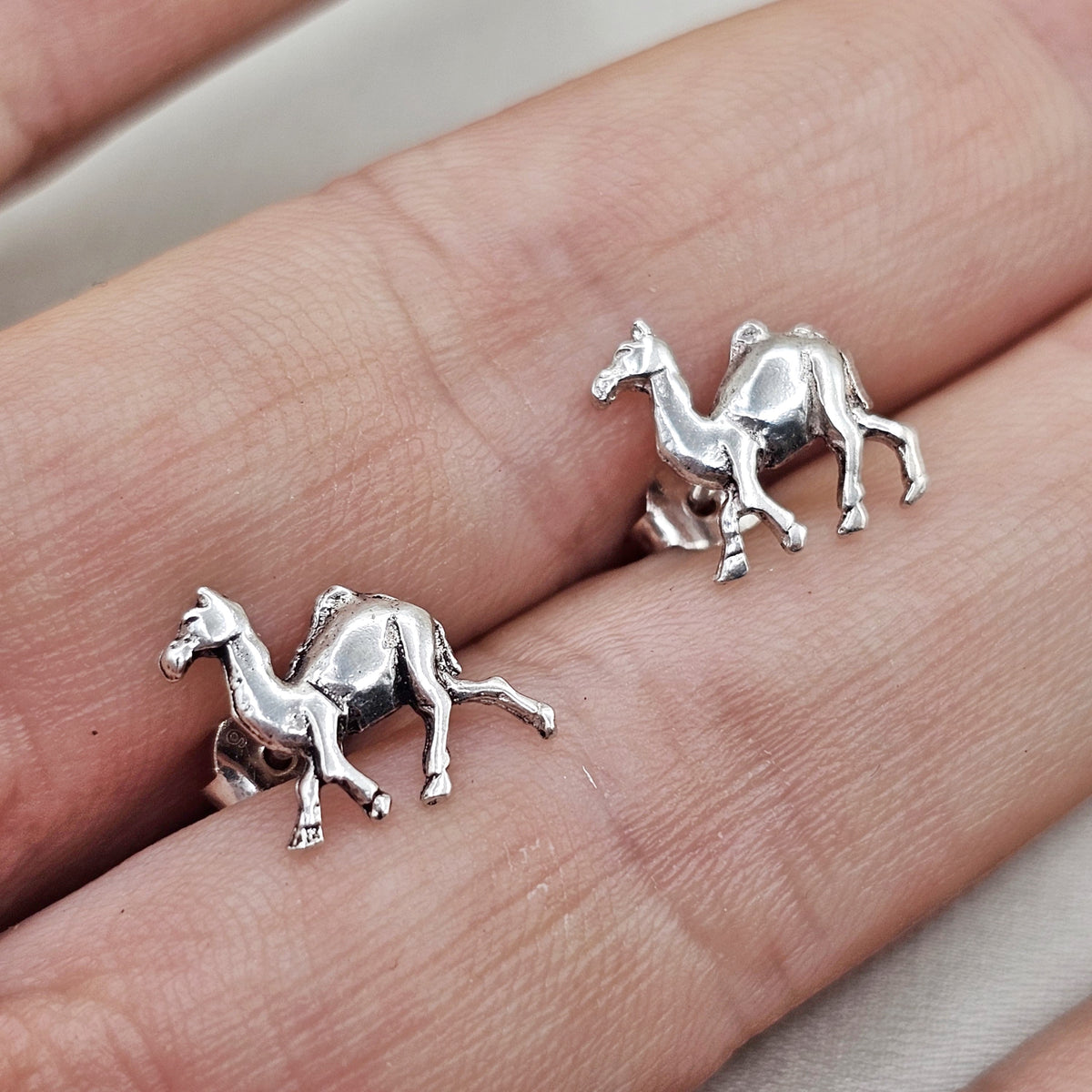 Camel Stud Earrings