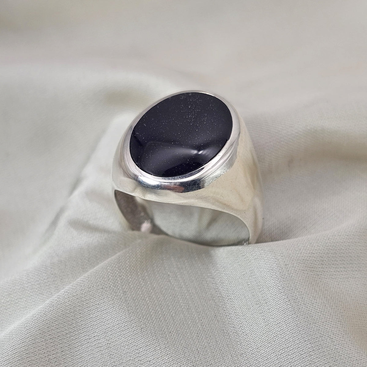 Black Onyx Statement Ring