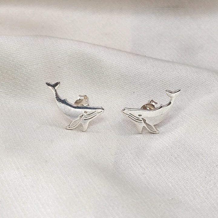Whale Stud Earrings