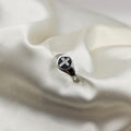 Cubic Zirconia Cross Signet Ring image 0