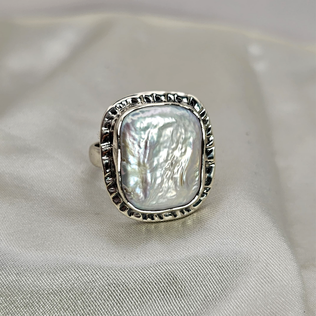 Baroque Pearl Statement Ring image 4