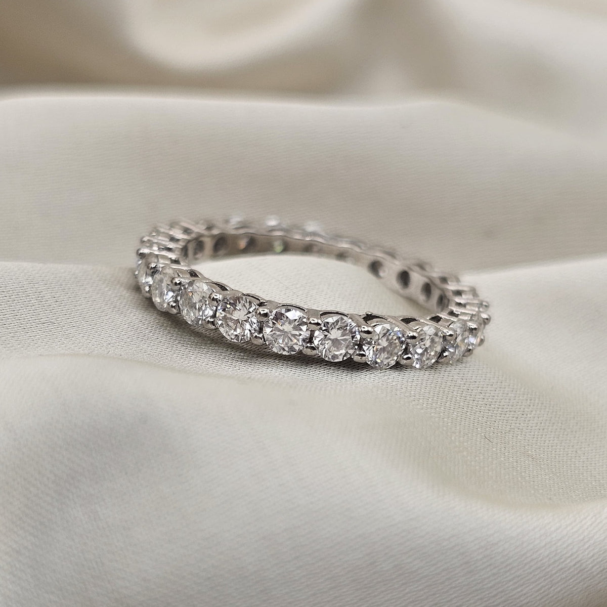 Moissanite Eternity Ring