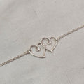 Double Heart Bracelet