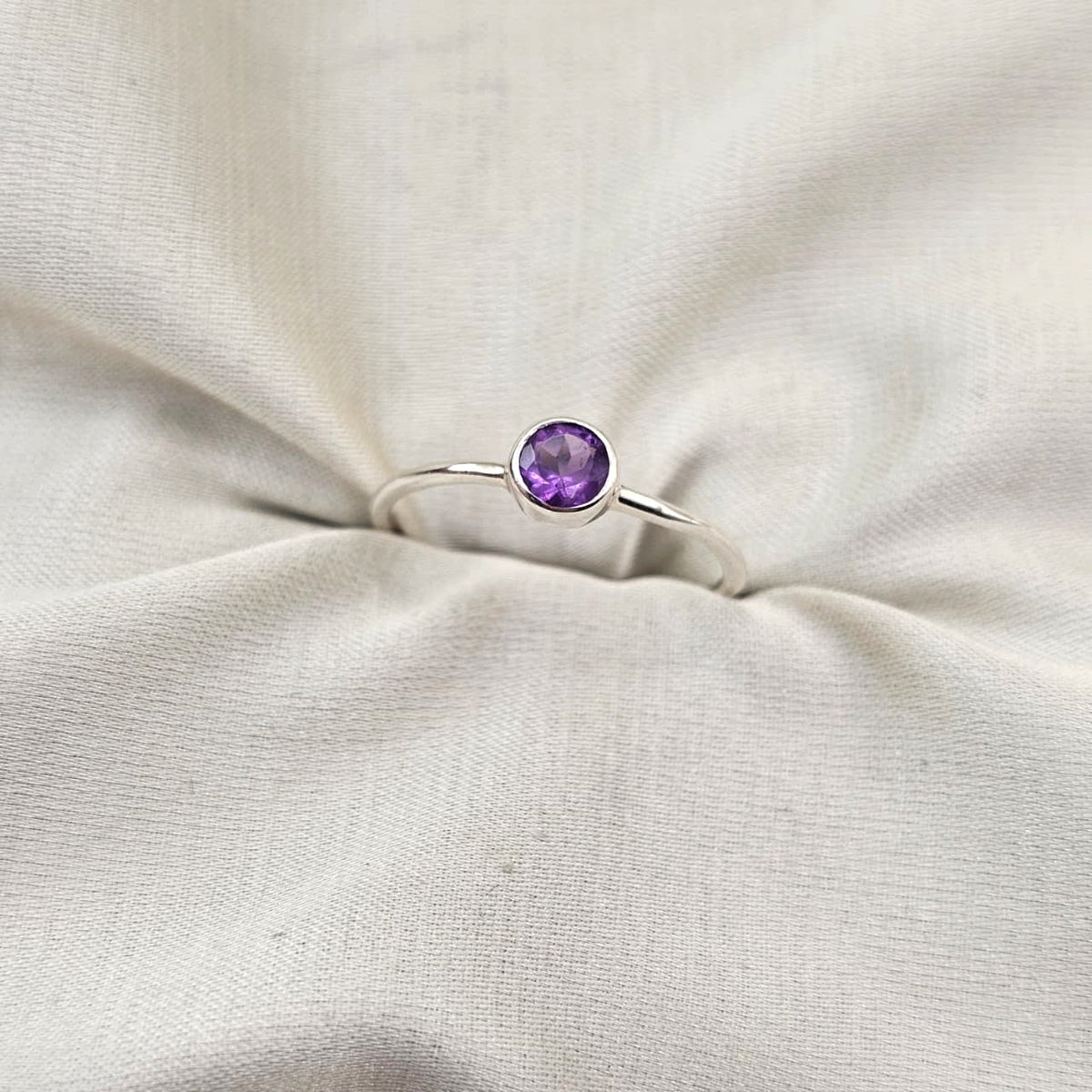 Amethyst Stacking Ring