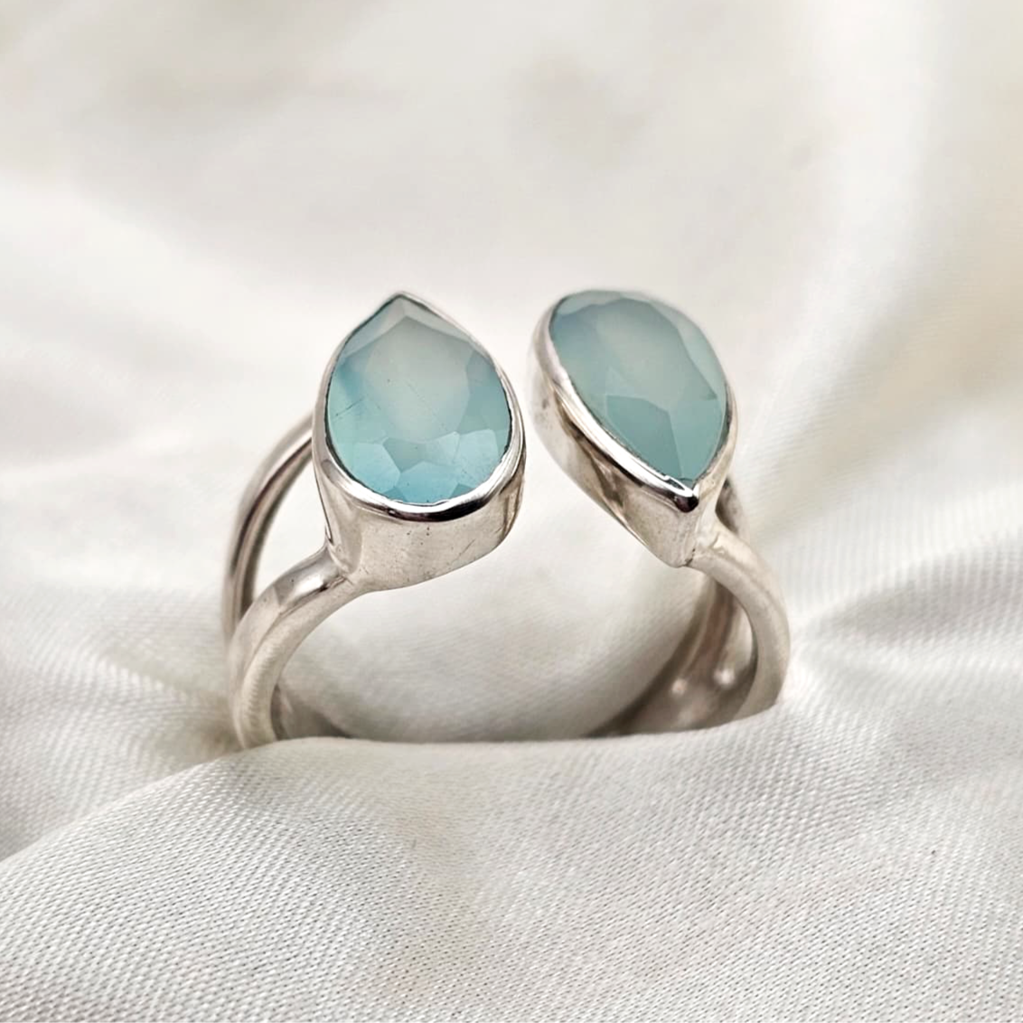 Blue Onyx Wrap Around Ring image 4