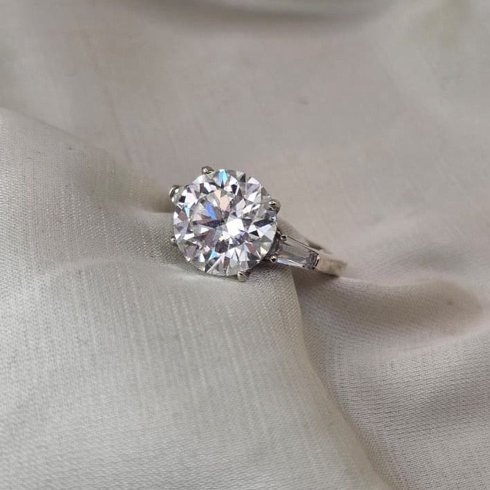 Moissanite Statement Ring