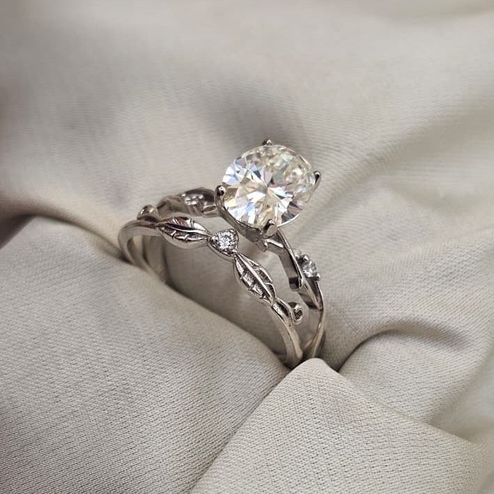 Moissanite Ring Pair