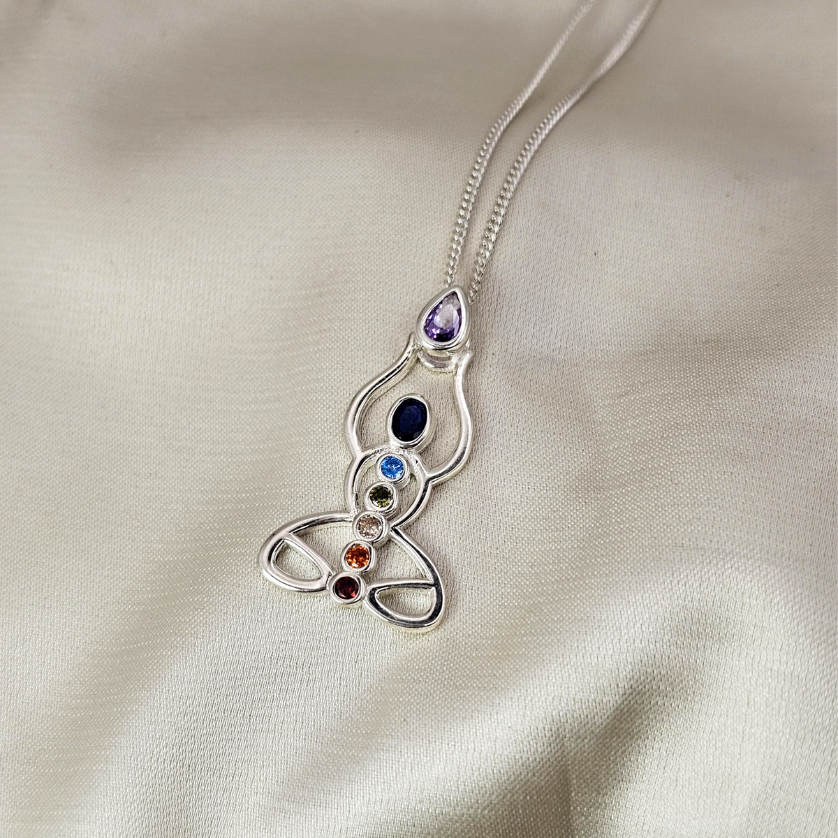 Multi-Gemstone Chakra Pendant image 4