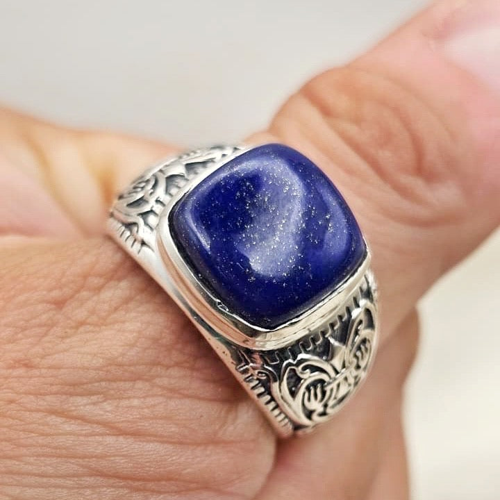 Lapis Lazuli Statement Ring