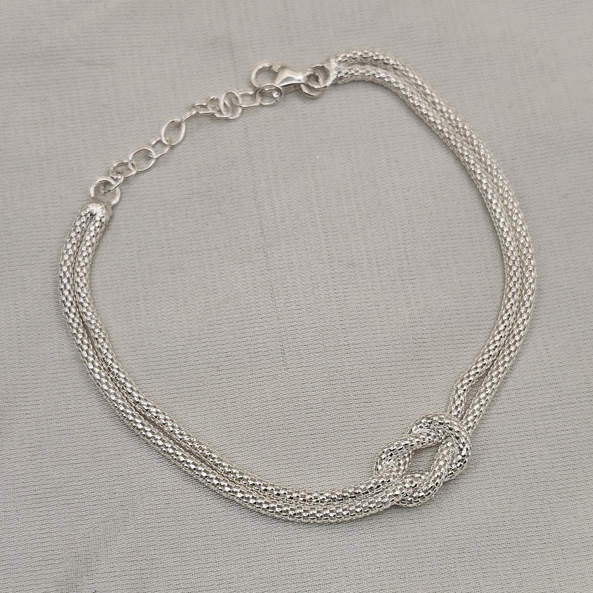 Multi-Strand Popcorn Chain Bracelet