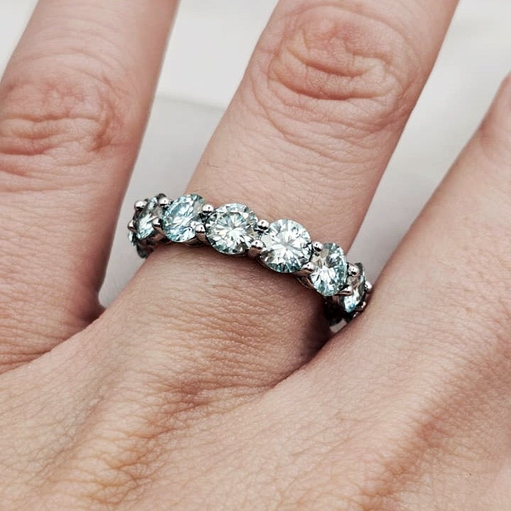 Moissanite Eternity Ring