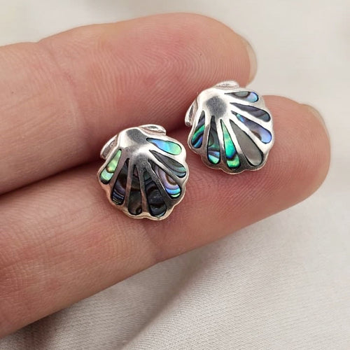 Abalone Seashell Stud Earrings