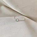 Aquamarine Stacking Ring