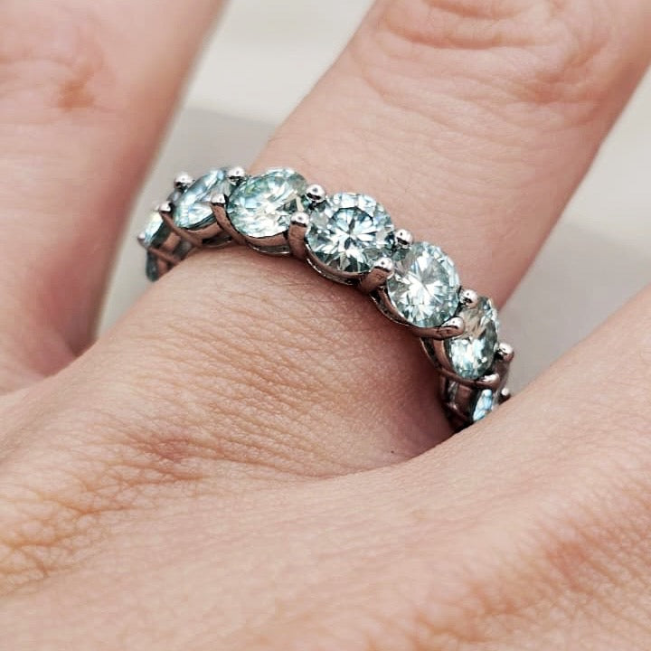 Moissanite Eternity Ring