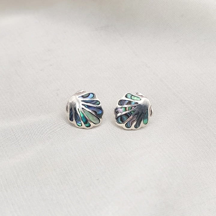 Abalone Seashell Stud Earrings
