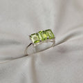Peridot Three-Stone Ring