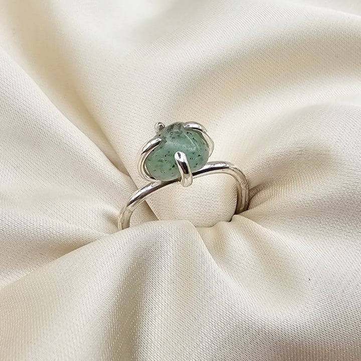 Light Green Forest Jasper Ring image 0