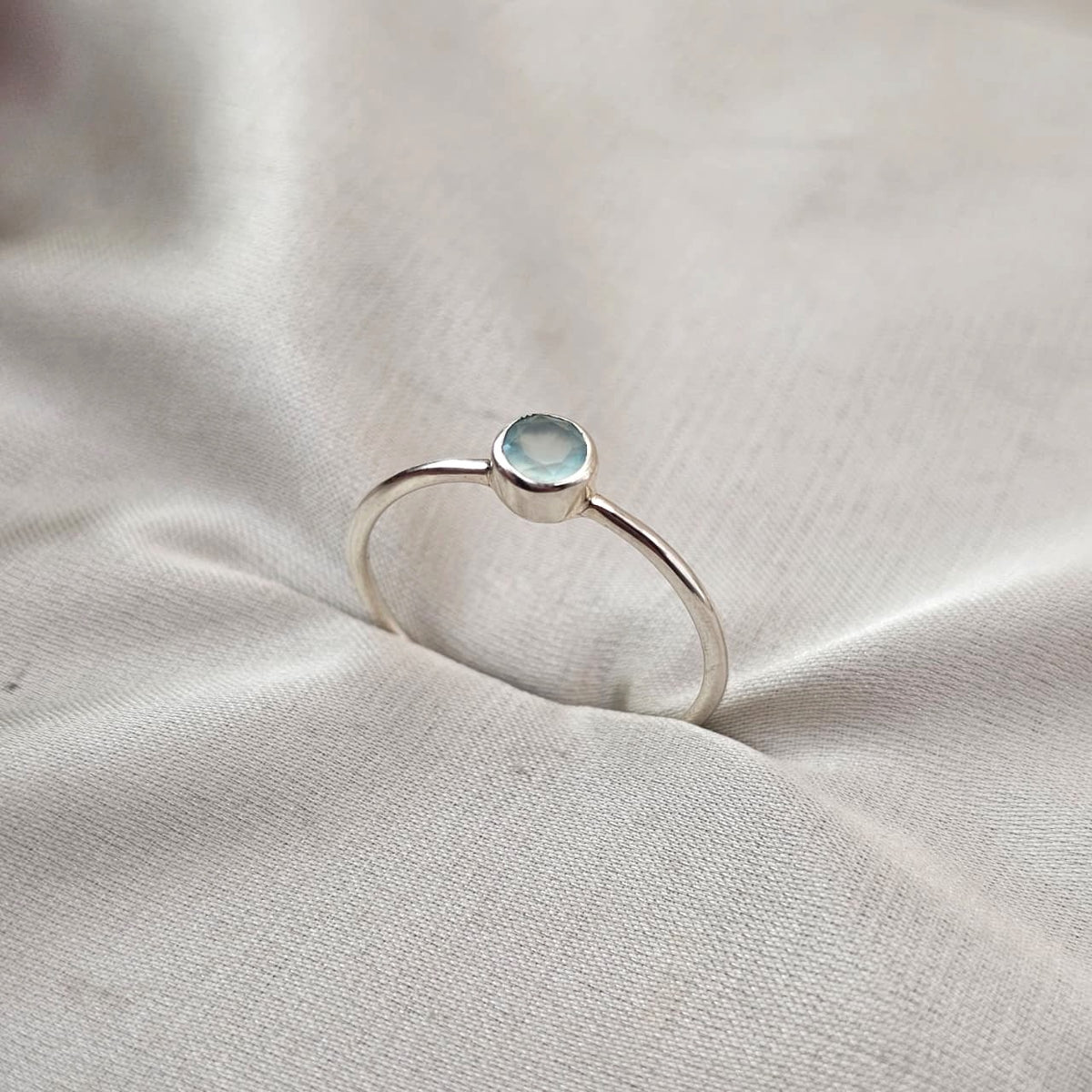 Aquamarine Stacking Ring