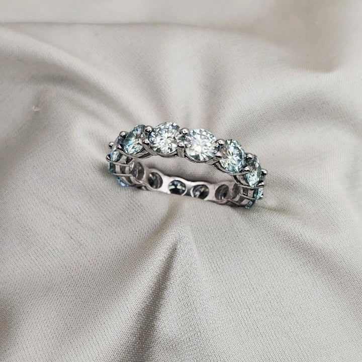 Moissanite Eternity Ring
