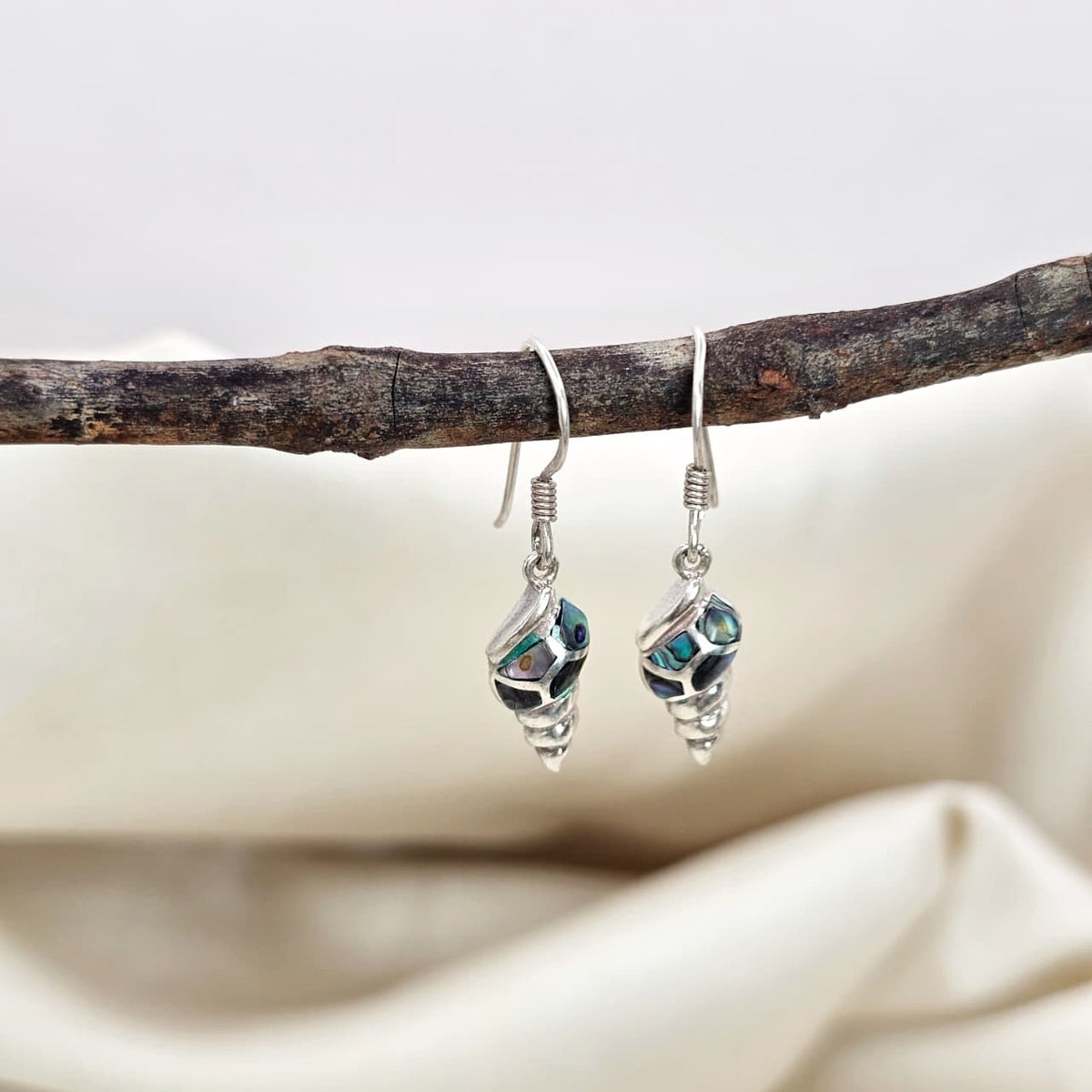 Abalone Inlay Shell Drop Earrings