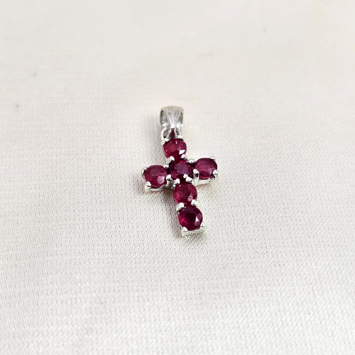 Ruby Cross Pendant image 0