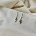 Ribbed Shell Drop Earrings