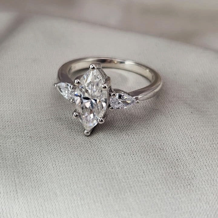Marquise Moissanite Ring