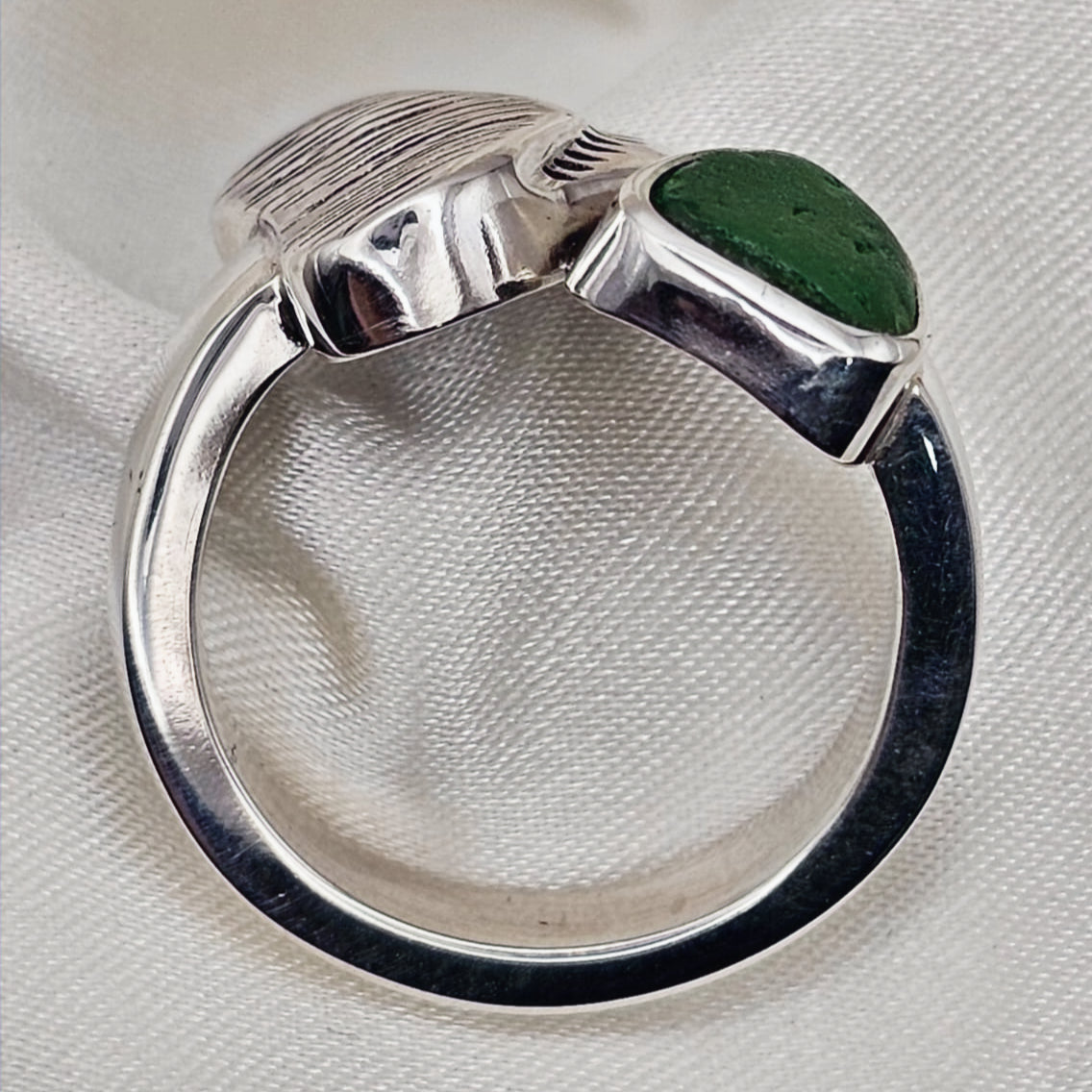 Shark Tooth & Sea Glass Ring image 6