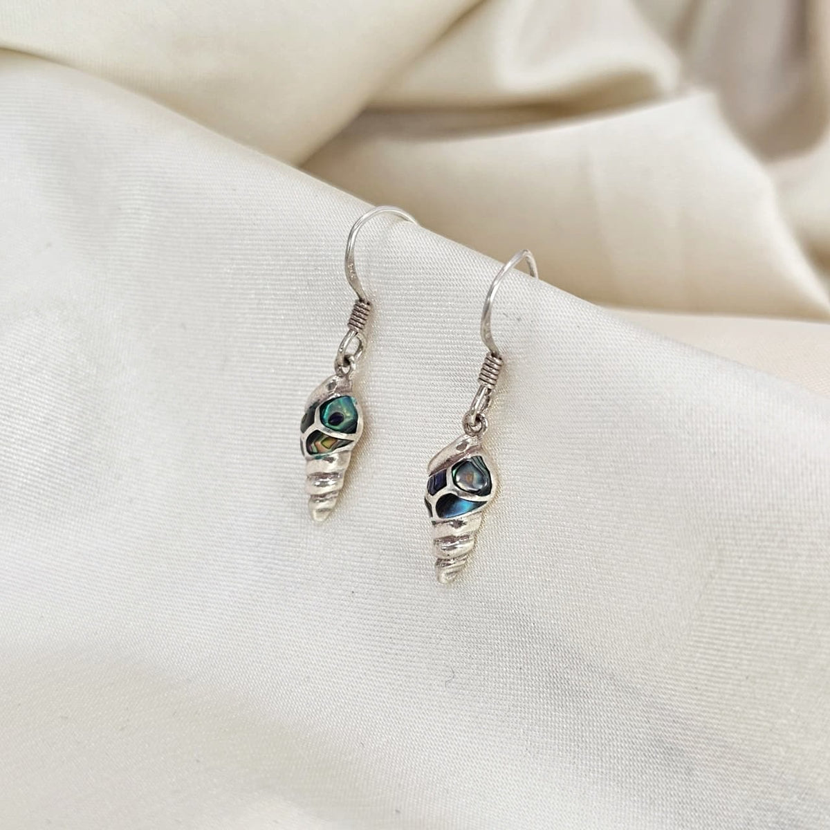 Abalone Inlay Shell Drop Earrings