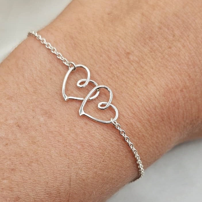 Double Heart Bracelet