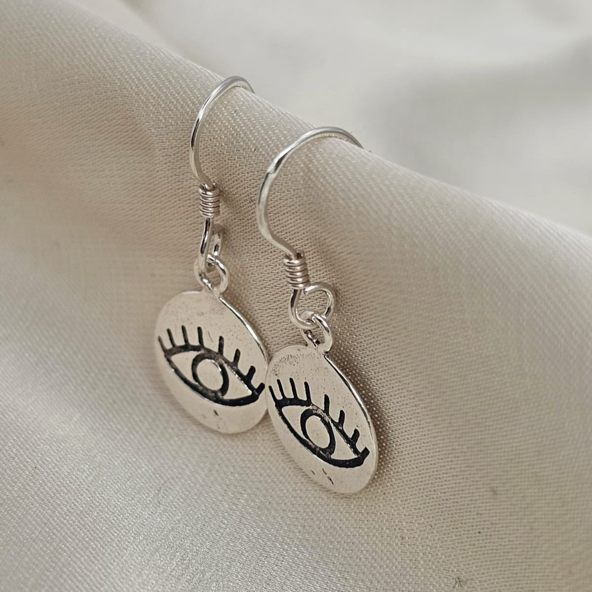 Evil Eye Drop Earrings image 2