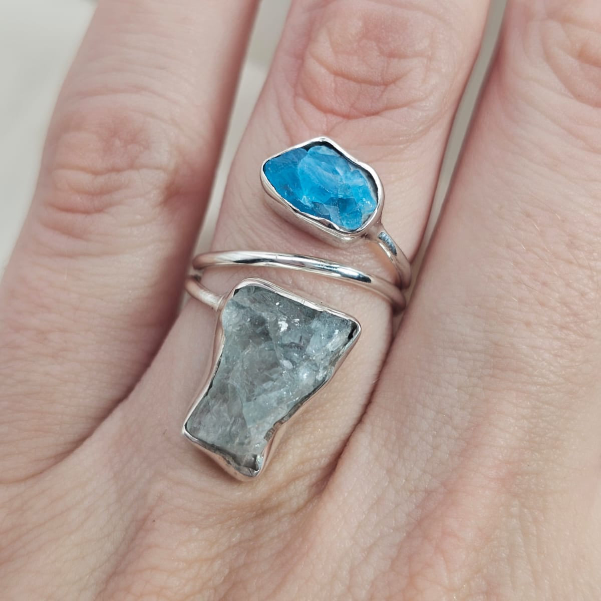 Aquamarine Wrap Ring image 1