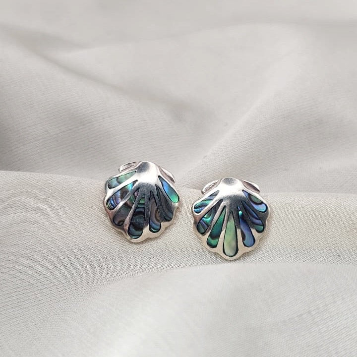 Abalone Seashell Stud Earrings