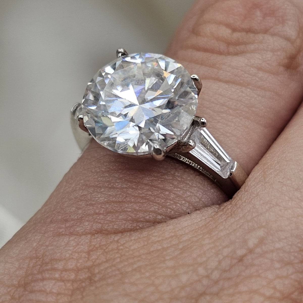 Moissanite Statement Ring